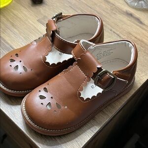 Felix & Flora Brown Kids Dress Shoes with Buckle